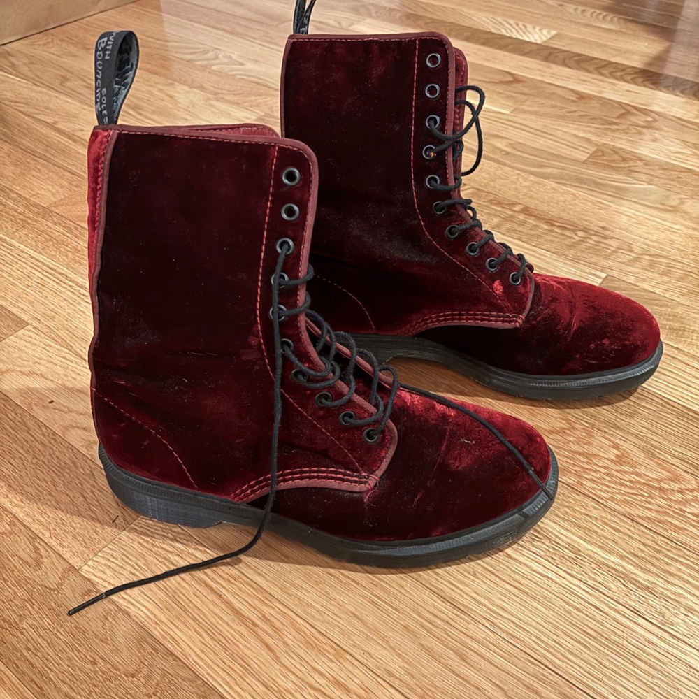 Dr. Martens Burgundy AirWair Boots